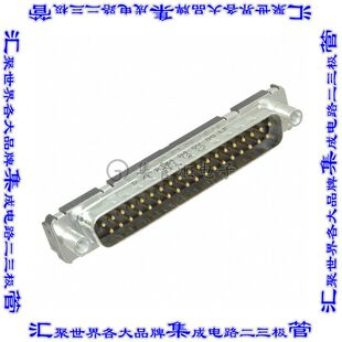 D37P24A4GV00LF Sub通孔 连接器37POS插头公引脚2排D