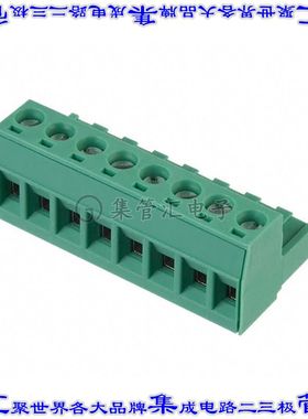 1757077 端子块连接器8POS插头母插口5.08mm绿色自由悬挂
