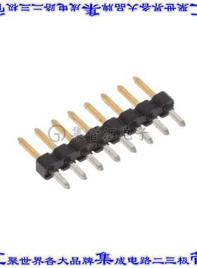 2355182-8 针座连接器8POS分离式2mm公形插针通孔直针镀金