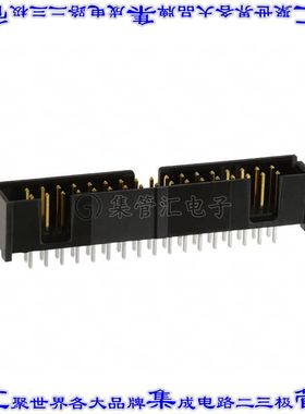 103309-7 针座连接器34POS接头2排2.54mm公形插针通孔直针镀金
