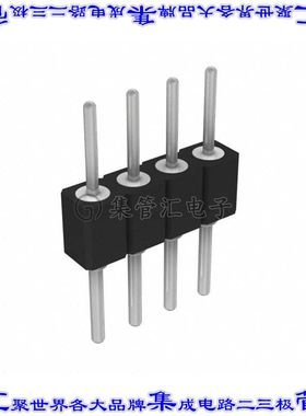 350-80-104-00-019101 针座连接器4POS接头2.54mm公形插针通孔直