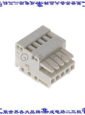 733-105 端子块连接器5POS插头母插口2.5mm灰色自由悬挂