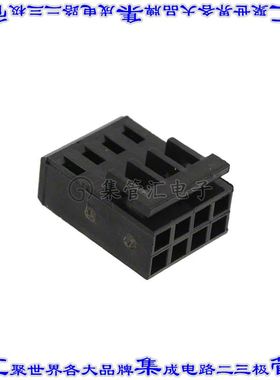 926476-4 矩形连接器外壳8POS插座2排2.54mm母形插口黑色自由悬挂