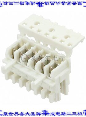 3-1534796-6 矩形连接器6POS插座2.5mm母插口天然色IDC锡自由悬挂