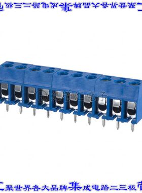 OSTTA104163 线对板连接器10POS接线端子5.08mm通孔水平带板