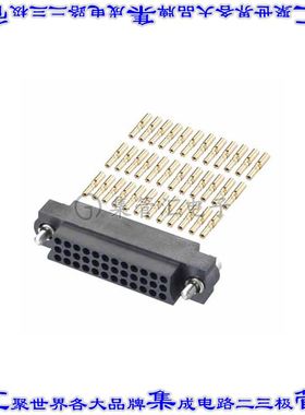 M83-LFD1F2N27-0000-000 矩形连接器27POS插座3排2mm母插口黑色压