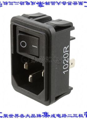 1-1609112-1 电源接入连接器3POS插座公插片模块IEC320-C14面板安