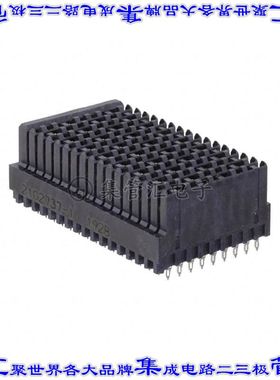 2102737-1 背板连接器144POS插座母插口9排1.8mm通孔黑色