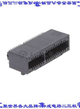 MEC1-120-02-F-D-RA1-SL-TR 卡边缘连接器40POS母头2排1mm黑色镀