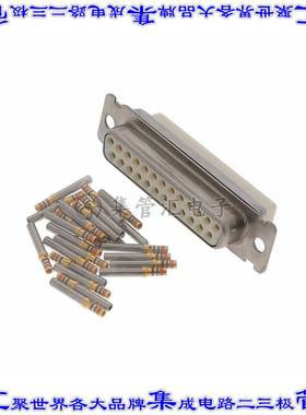 DBMAM-25S-F225 连接器25POS插座母插口2排D-Sub面板安装