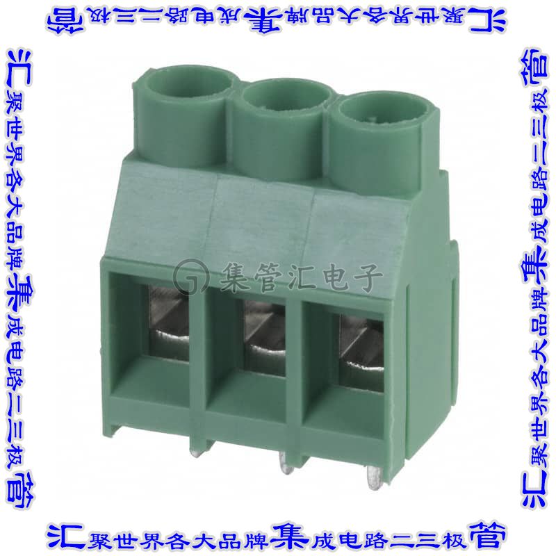 OSTT7030150 线对板连接器3POS接线端子6.35mm通孔水平带板图片