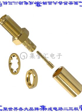 132191 同轴连接器SMA插孔母形插口焊接50欧姆面板安装