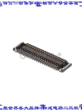 5055504020 板对板连接器40POS插座中央带触点2排0.4mm表贴SMD镀