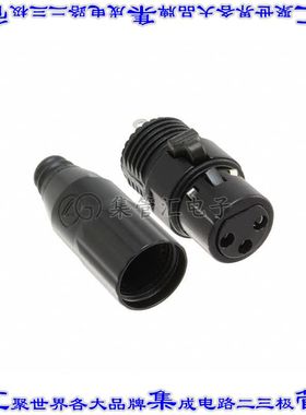 AAA3FBZ 圆形连接器3POS插头母插口焊杯银自由悬挂