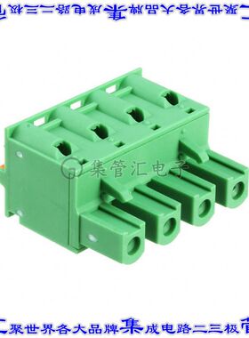 1939659 端子块连接器4POS插头母插口7.62mm绿色自由悬挂