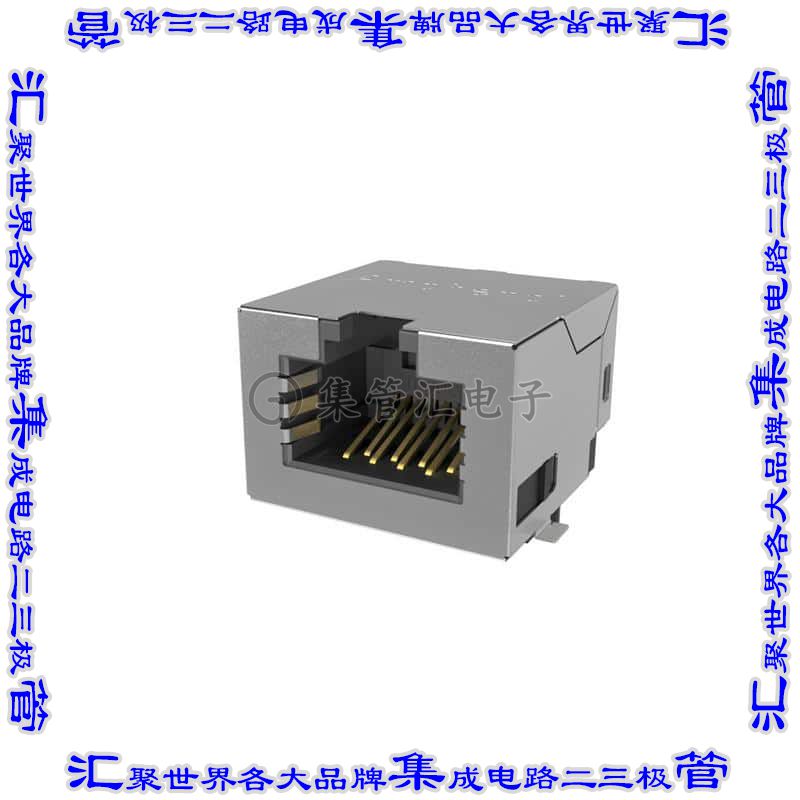 RJE3C1886402 接插件连接器8P8C, RA, CAT6A, SMT, SHIELD WIT