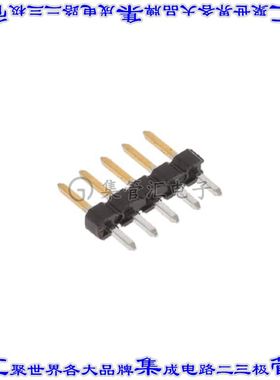 2355177-5 针座连接器5POS分离式2mm公形插针通孔直针镀金