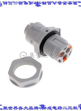 1088689 圆形连接器3(2+PE)面板直通式推入式弹簧面板安装