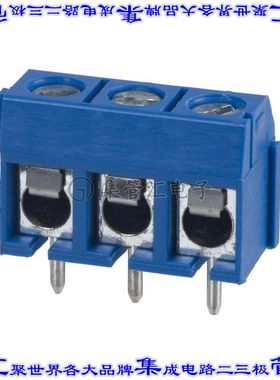 OSTTC030162 线对板连接器3POS接线端子5mm通孔水平带板