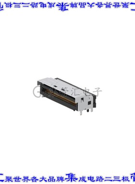 52730-0740D-021 卡边缘连接器74POS母头2排0.6mm黑色镀金