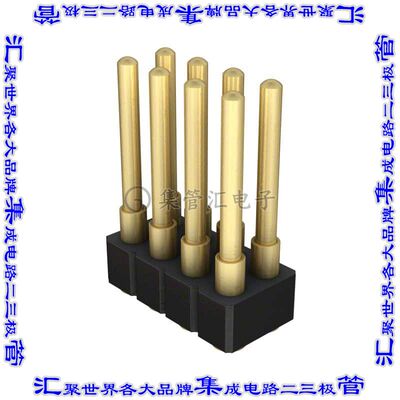 814-22-008-30-009101 弹簧式连接器8POS活塞型2排2.54mm表面贴装
