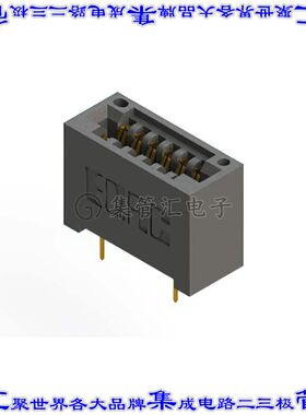 395-012-524-201 卡边缘连接器12POS母头2排2.54mm黑色镀金