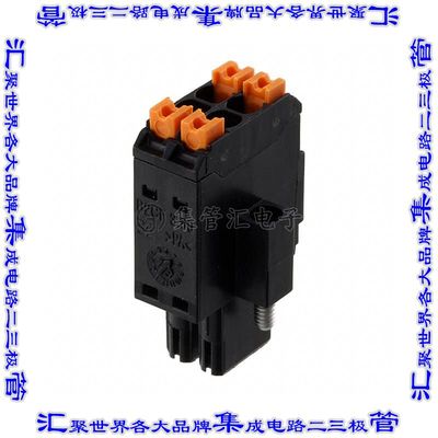 1277860000 端子块连接器4POS插头母插口2排3.5mm黑色自由悬挂