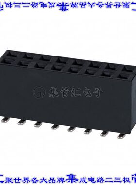 NPTC082KFMS-RC 针座连接器16POS插座2排2.54mm母形插口表贴SMD锡