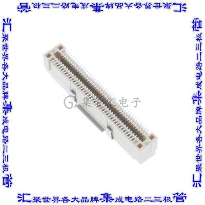 6123001-3 板对板连接器80POS插头中央触点带2排0.8mm表贴SMD镀金
