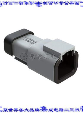 ATP04-2P-MM01 矩形连接器外壳2POS插座公形引脚灰色自由悬挂