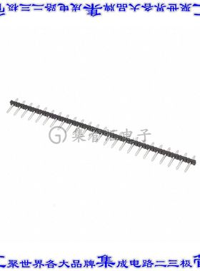 691300700024 端子块连接器24POS接头公引脚无罩5mm黑色垂直通孔