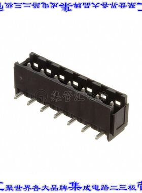 1155630000 端子块连接器7POS接头公引脚带罩5.08mm黑色90DEG通孔