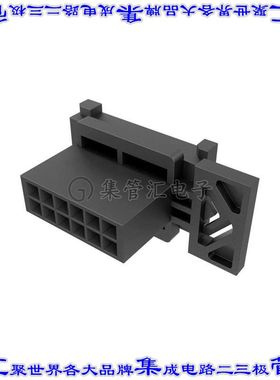 10160855-12GLF 矩形连接器外壳12POS插头2排3mm公形引脚黑色面板