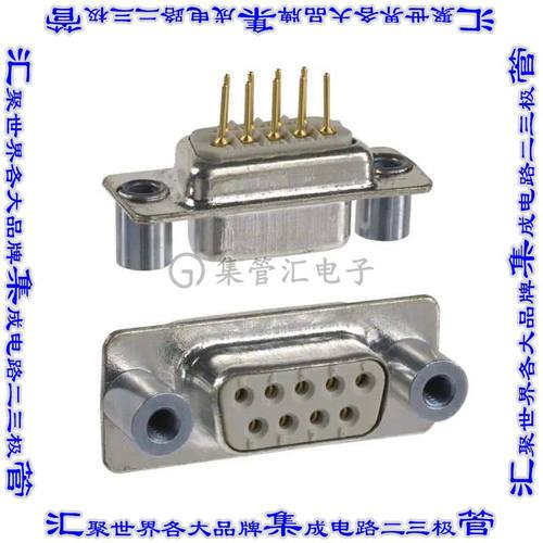 172-009-213R051 连接器9POS插座母插口2排D-Sub面板安装通孔