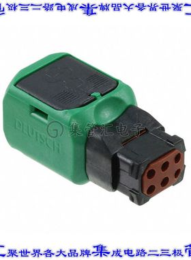 D369-P66-CP0 矩形连接器外壳6POS插头2排黑色自由悬挂