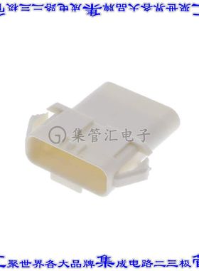 2321926-6 矩形连接器外壳6POS插座2.5mm公形引脚天然色面板安装