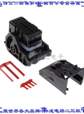 2137489-1 矩形连接器外壳48POS插座4排母形插口黑色自由悬挂