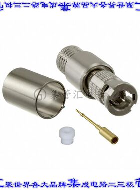 034-1127-12G 同轴连接器BNCHD插头公引脚压接75欧姆自由悬挂