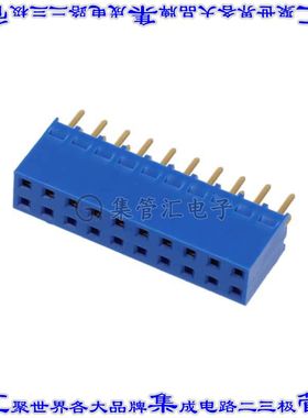 76314-110LF 针座连接器20POS插座2排2.54mm母形插口通孔直针镀金