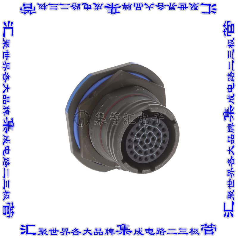 D38999/24WD35SALC 圆形连接器37POS插座外壳用于母插口草绿色面