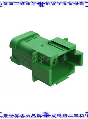 AT04-08PC-EC01 矩形连接器外壳8POS插座2排公形引脚绿色自由悬挂