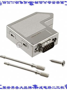 2708546 连接器15POS插头公引脚3排D-Sub高密度自由悬挂