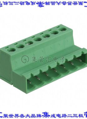 1786226 端子块连接器7POS插头公引脚5.08mm绿色自由悬挂