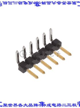 2842115-6 针座连接器6POS分离式2mm公形插针通孔直角镀金