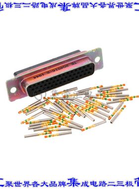 204516-2 连接器44POS插座母插口3排D-Sub高密度面板安装