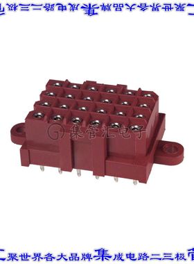 1-207532-0 针座连接器24POS插座4排5mm母形插口通孔直针镀金