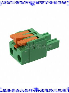 1716930 端子块连接器2POS插头母插口7.62mm绿色自由悬挂