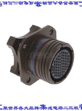 KJAD0T19W35SN115 圆形连接器66POS插座母插口焊接面板安装通孔