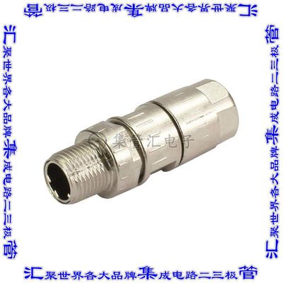 21038811405 圆形连接器4POS插座外壳用于公插针银色自由悬挂底壳