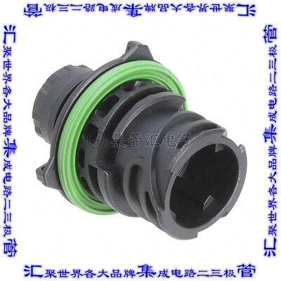 2-967402-1 圆形连接器4POS插座外壳用于公插针灰色面板安装